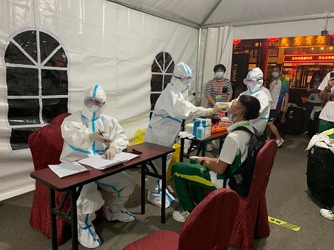 十四运沙排赛，陕西大荔医疗保障组在行动