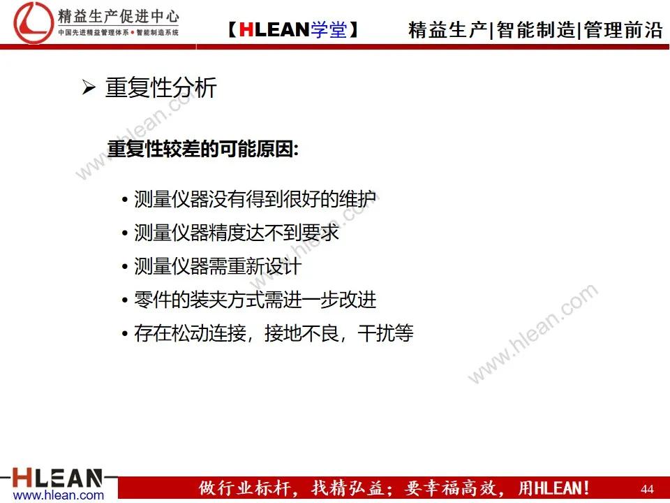 「精益学堂」测量系统分析MSA