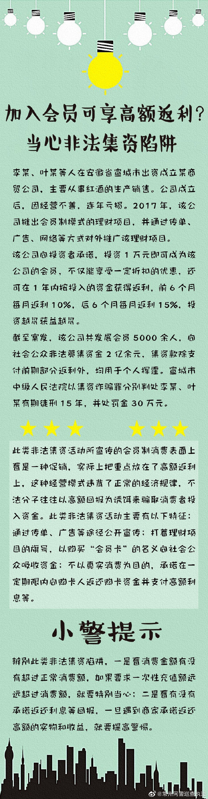 加入会员可享高额返利？当心非法集资陷阱！