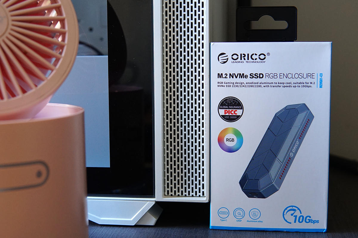 有光更有料，ORICO炫彩RGB M.2硬盘盒给你好看