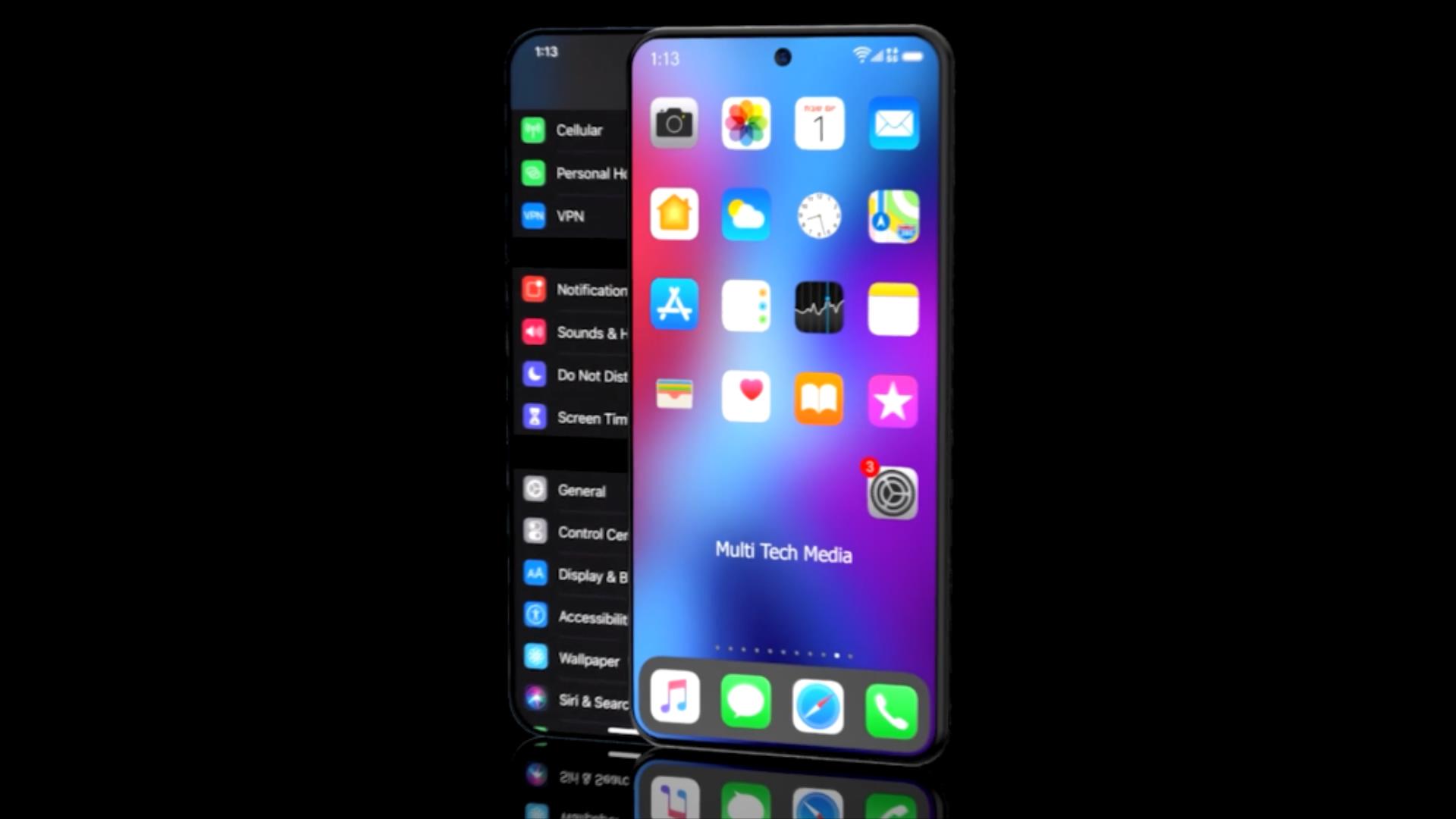 iPhone13Pro设计概念：侧滑外壳双屏幕，市场价一万真便宜