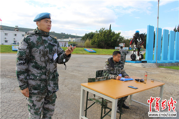 中国赴黎巴嫩维和部队组织比武竞赛迎接2019年新年