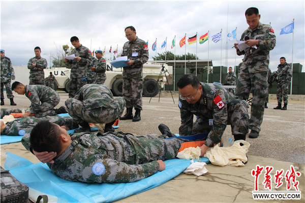 中国赴黎巴嫩维和部队组织比武竞赛迎接2019年新年