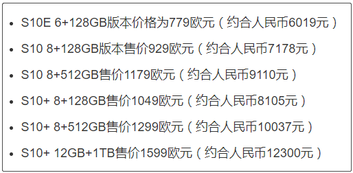 三星S10全系列3款新手机详尽配备“出现意外”曝出，你给打一些