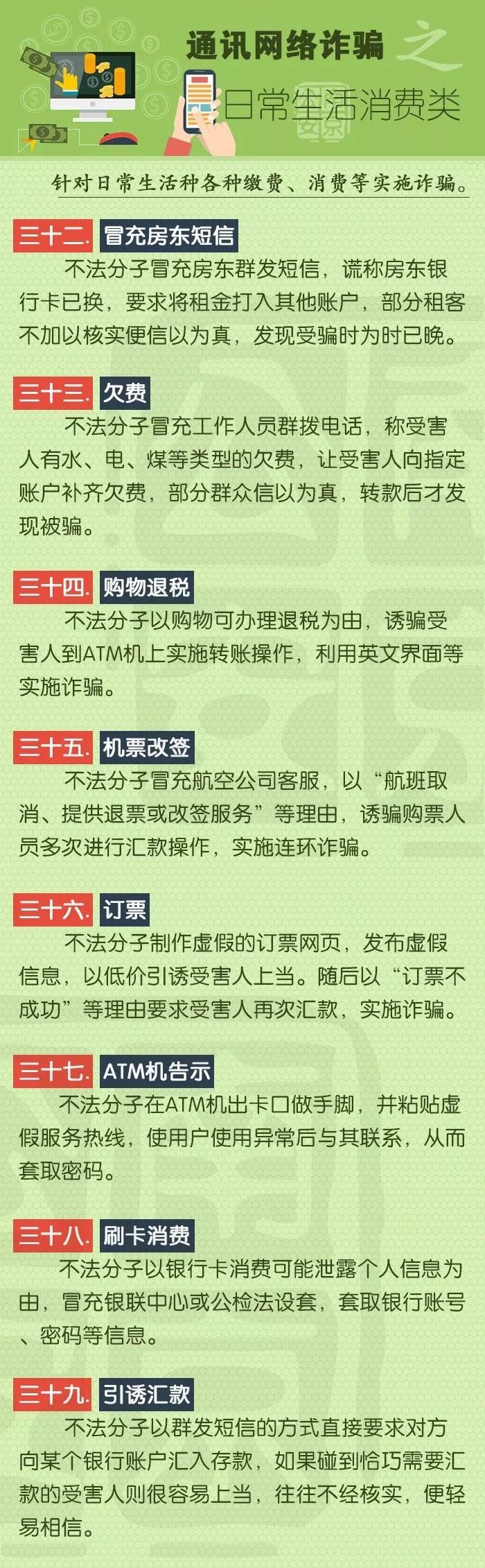 请转发！最全9大类58种诈骗手法