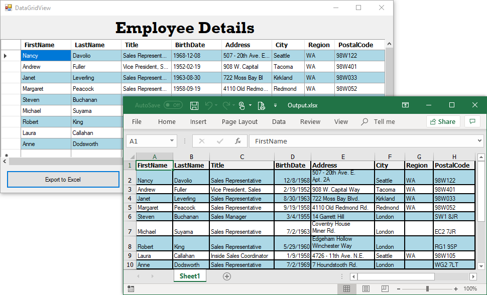 C# 导出 Excel 的 6 种简单方法！你会几种？