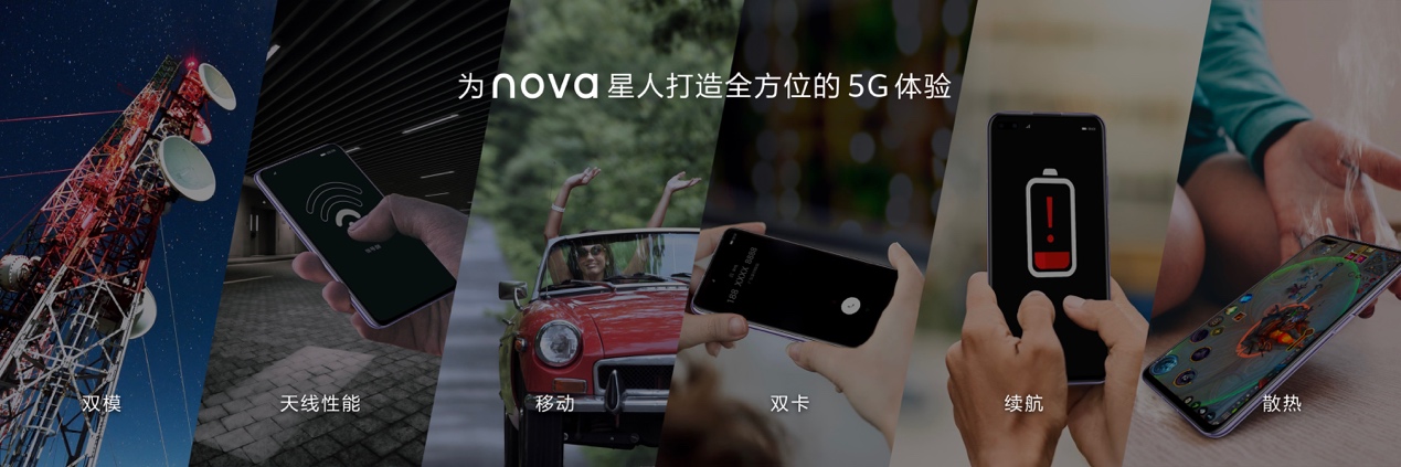 华为公司nova6系列产品公布：适用双模式5G，外置超广角镜头双摄像头，nova客户达1.25亿