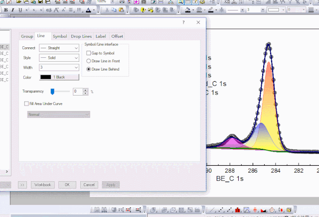 Origin如何美化XPS分峰后数据
