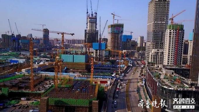 Boat is patted! Jinan CBD building site in succession go back to work
