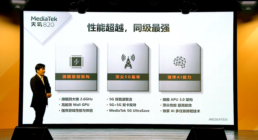 打造出中高檔5G智能機榜樣 MediaTek 公布天璣 820