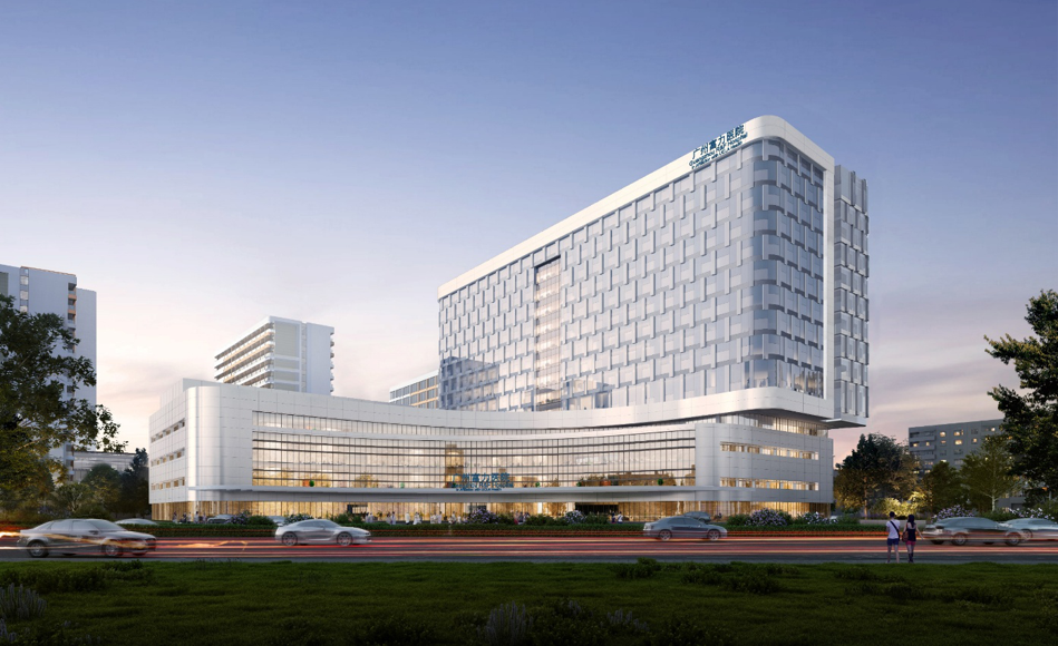 广州富力医院.ucla health附属医院全面封顶