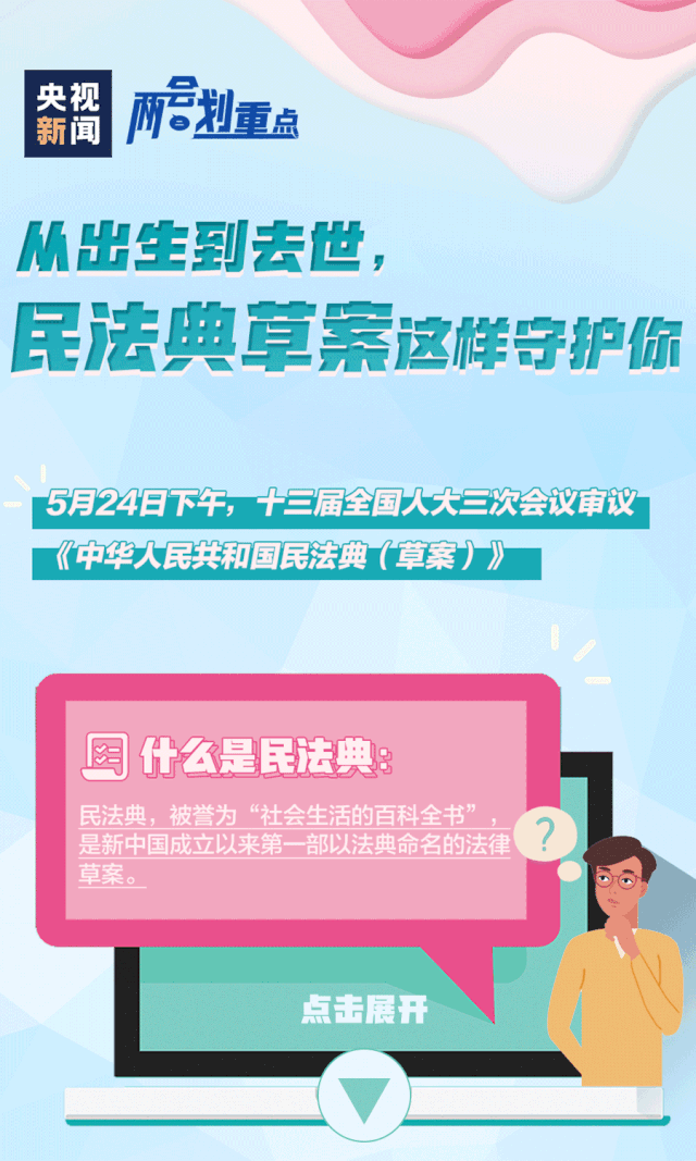 从出生到去世，民法典草案这样守护你