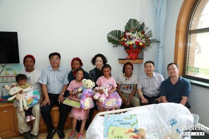 洁白哈达献给烟台医护人员！3个藏族先心病女孩