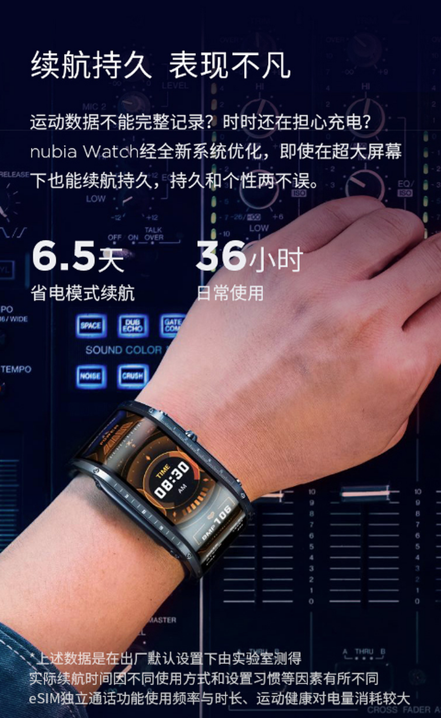 nubia公布NubiaWatch 4.01英尺超大型屏