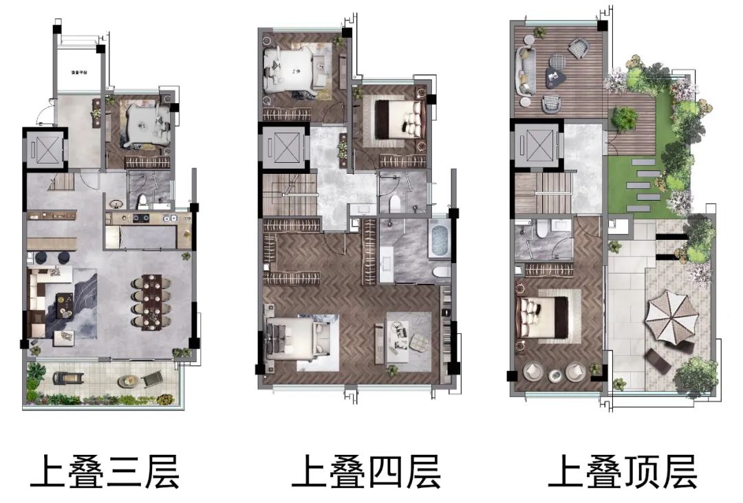 融创、中海、万科的叠墅又进化了，创新值95分