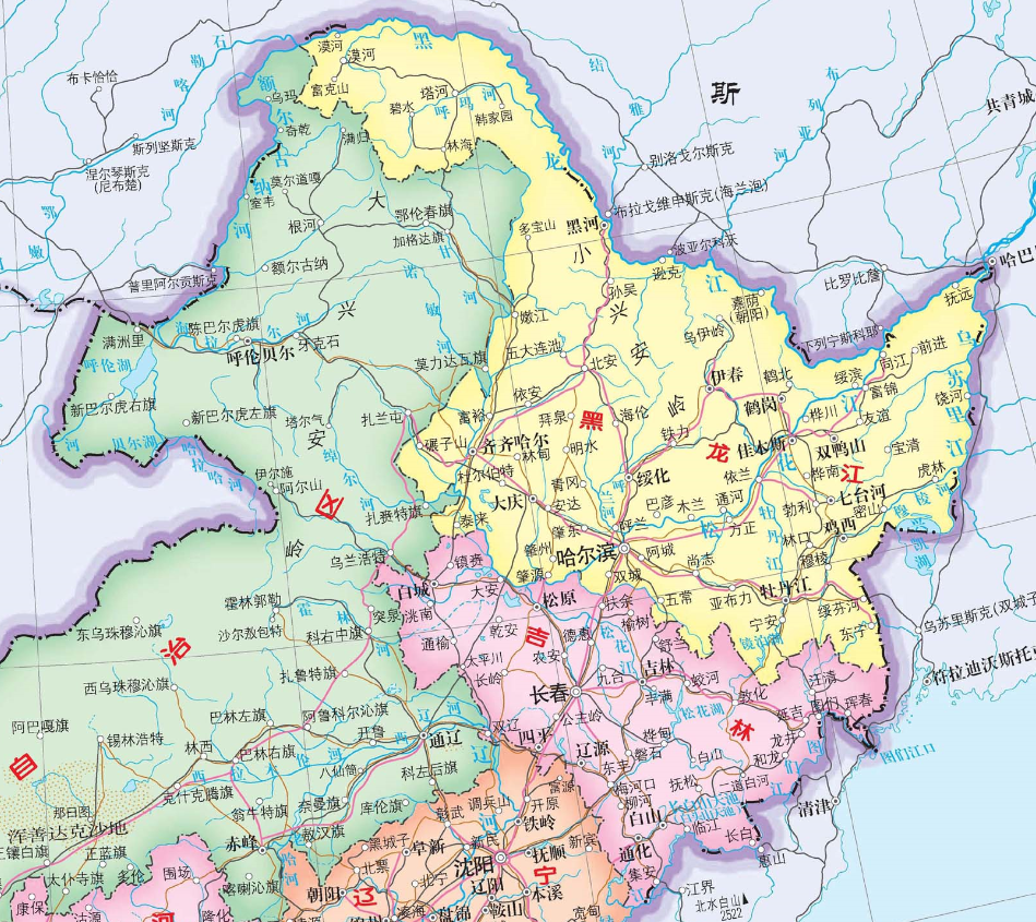 看一下黑龙江省地图图片