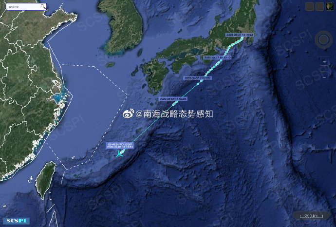 南海战略态势感知：美陆军侦察机从冲绳起飞往广东方向侦察