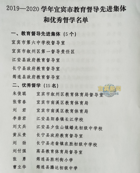 幸而有您！宜宾这些教师被市委市政府通报表扬了