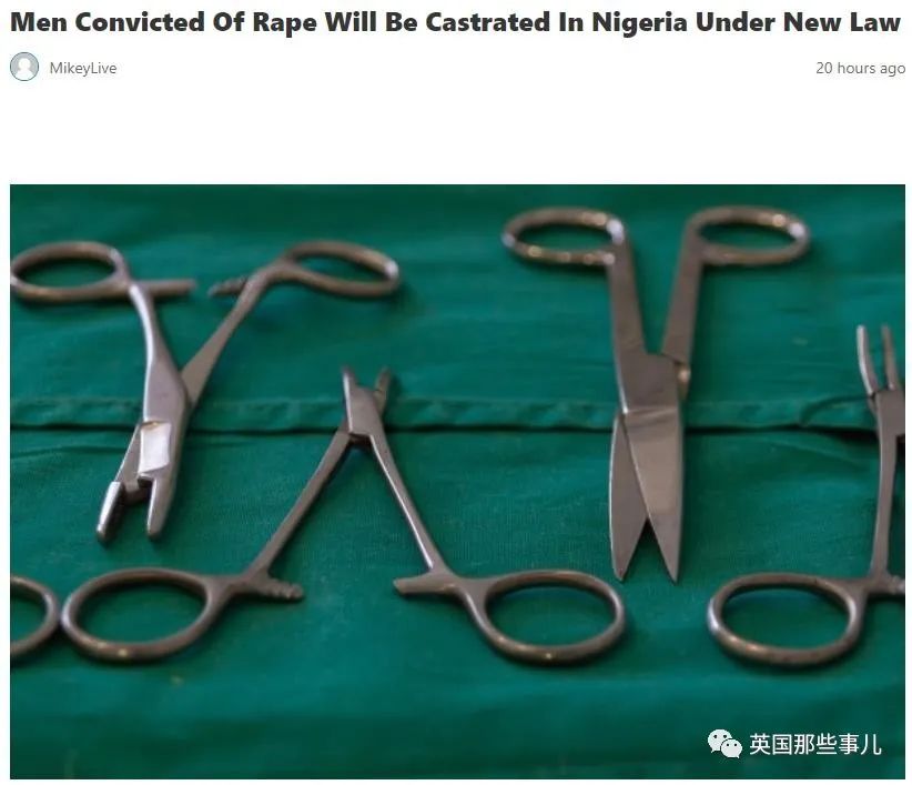 强奸就阉割！性侵儿童直接死刑！尼日利亚硬核对抗强奸，有点牛