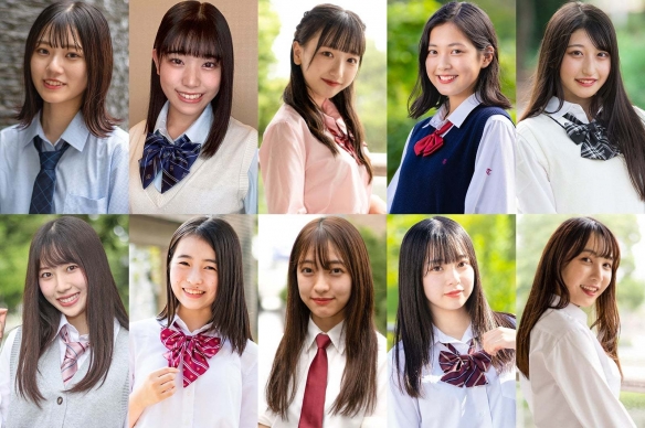 日本女子高中生选美大赛2020年度最可爱十强出炉
