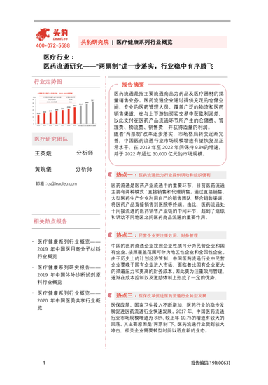 医药流通研究：2022年中医药市场将超30，000亿元（可下载）