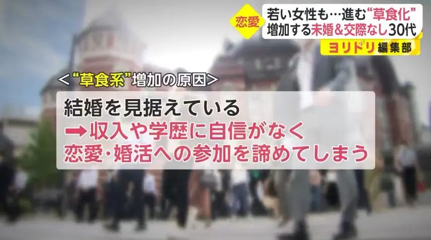 日本年轻女性不婚恋人数近年翻倍增长…