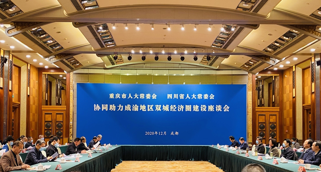 重庆市人大常委会代表团来川 共商川渝人大常委会协同合作事项