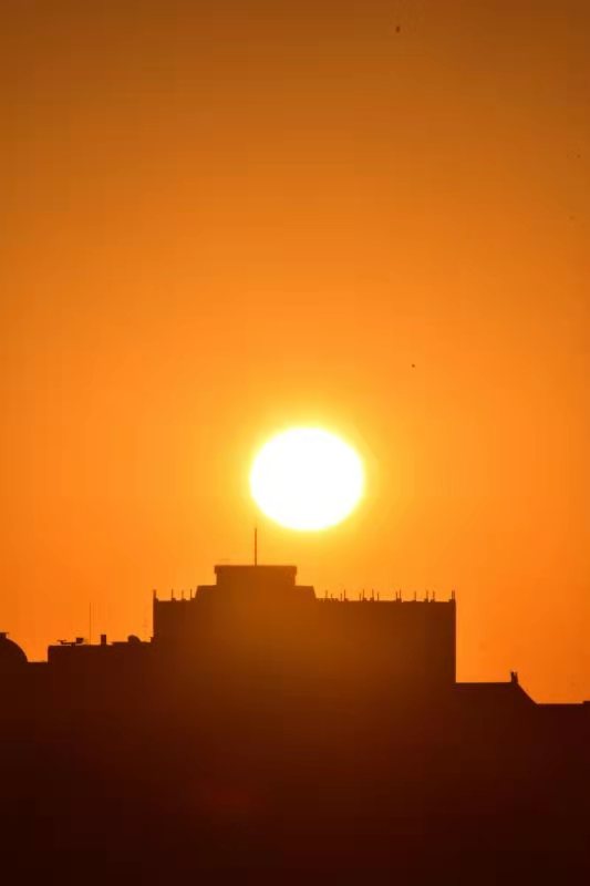 The last day of 2020, park of Beijing scene hill shows life Tonghui beautiful scenery