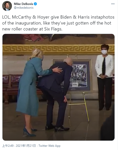 外媒：美總統就職典禮期間現代科技快照令政界人士讚歎不已