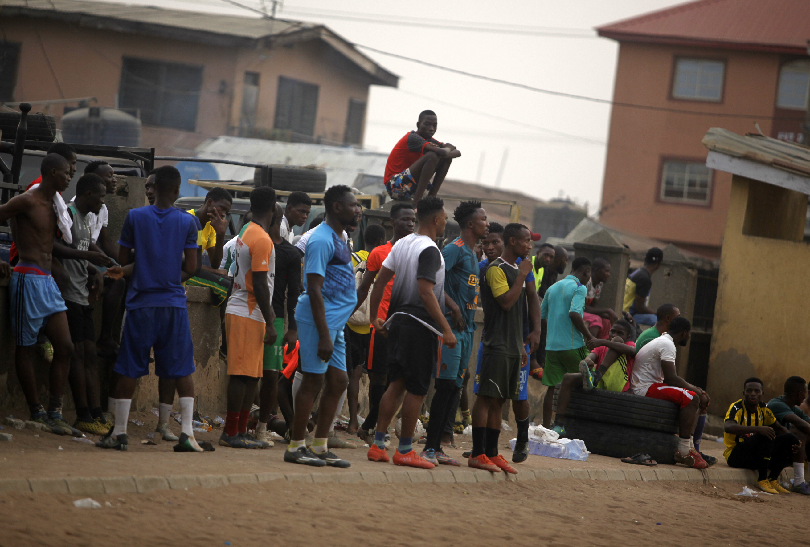 拉各斯的街头足球