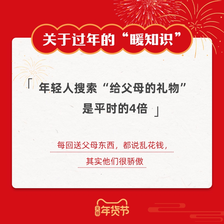 天猫购物车里的亲情：小年“给父母的礼物”搜索量是平时的4倍