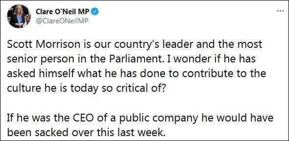 澳大利亞國會內曝性侵醜聞，總理莫里森被要求下台