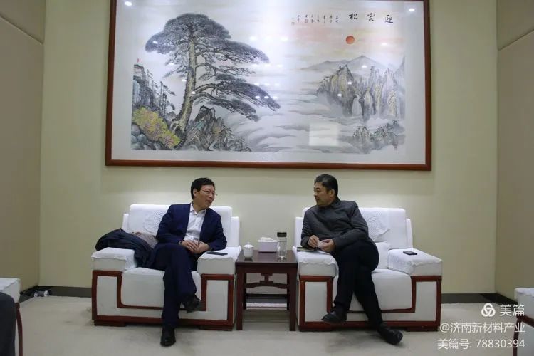 韩利师会见工商银行济南分行副行长王孔林一行