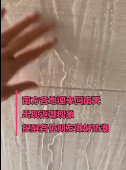 南方多地进入回南天，屋内湿气似澡堂，北方网友惊呼像水帘洞