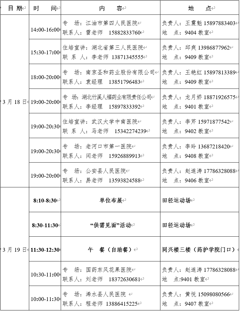 明天！湖北医药学院2021春季招聘会来啦