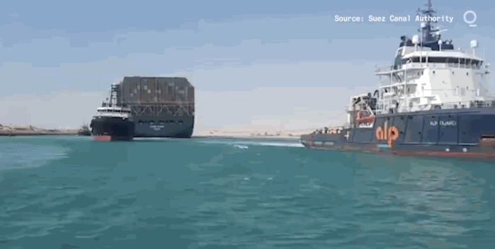 蘇伊士運河“大堵船”剛疏通“添堵”的事兒又來了