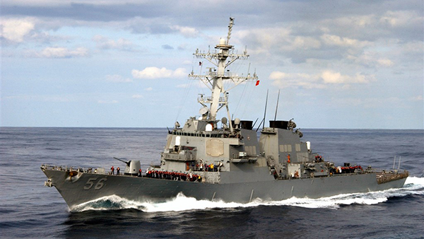 美國防部稱軍艦穿航台灣海峽解放軍回應：隨時應對一切威脅挑釁