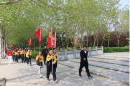 临邑县师范附属小学崇文小学童心“健步”跟党走(图3)