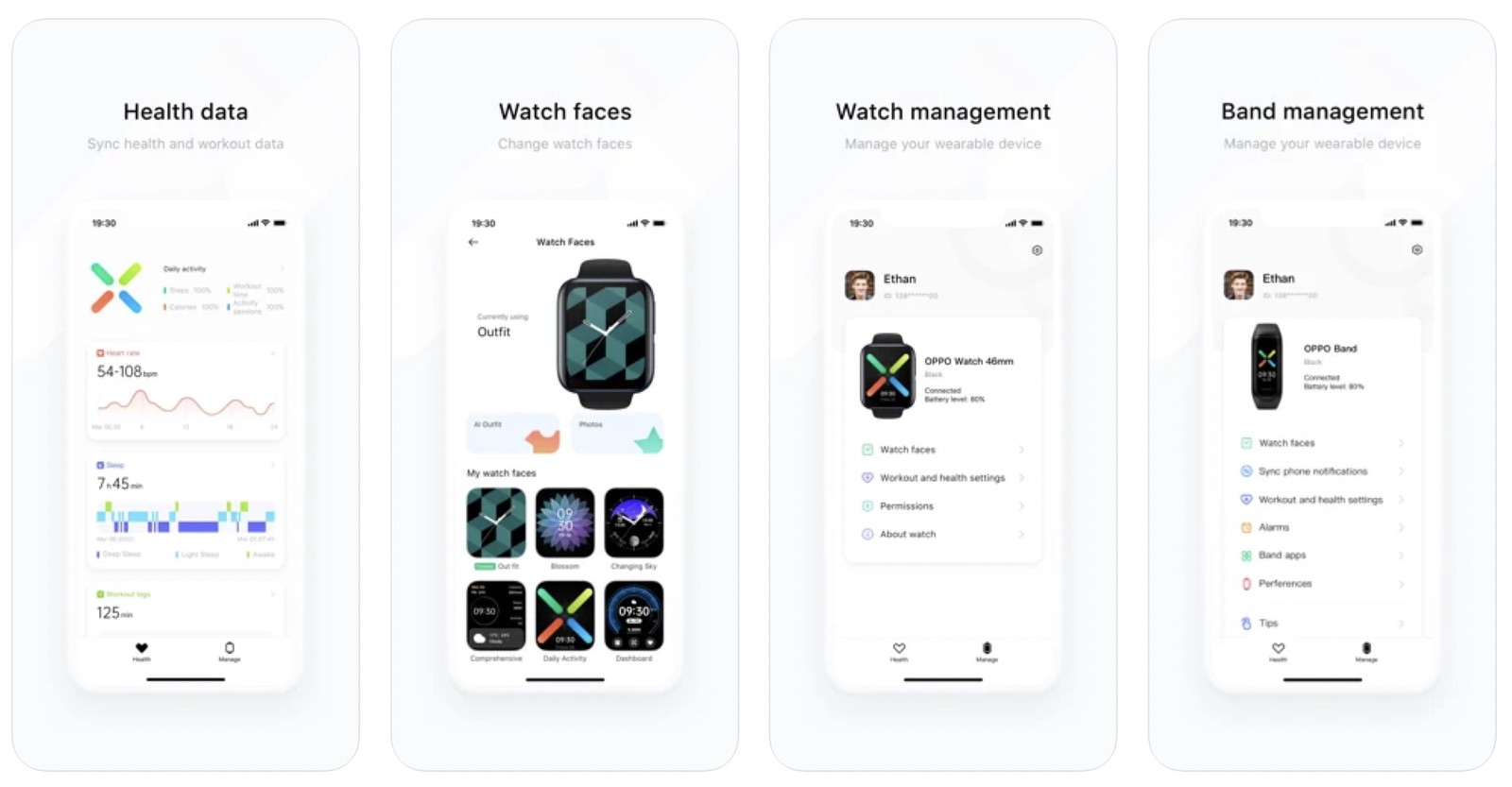 HeyTap健康应用登陆App Store OPPO Watch和手环支持iPhone了