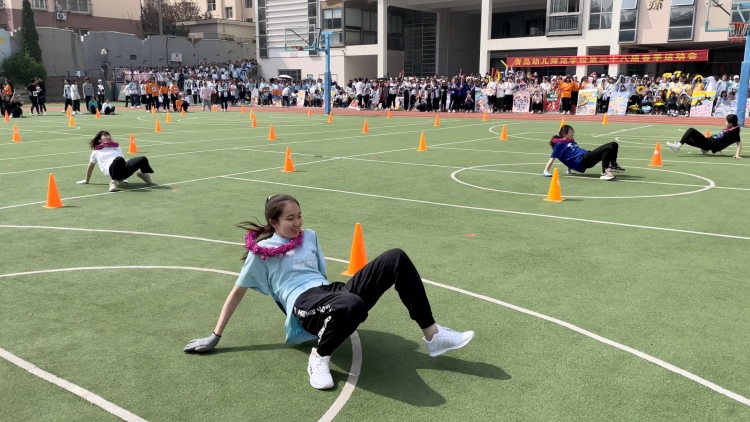 青岛幼儿师范学校怎么样?2021春季运动会(图13)