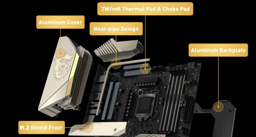 微星宣布推出新款Z590主板,金色光芒遇上无尽黑暗