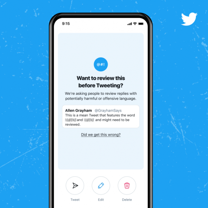 Twitter推出改进的“回复提示”功能，以减少“有害”推文的出现