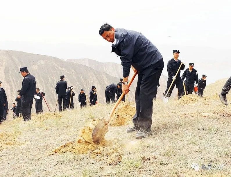 暖风催新绿 植树正当时 ——州公安局组织开展义务植树活动