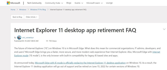 Win10 IE浏览器6月告别：以Edge浏览器IE模式工作