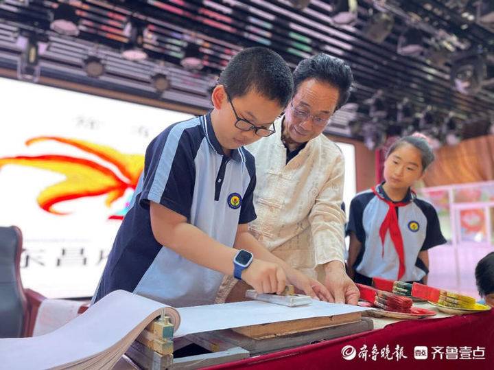 东昌府区育红小学举办非遗文化进校园活动(图3)