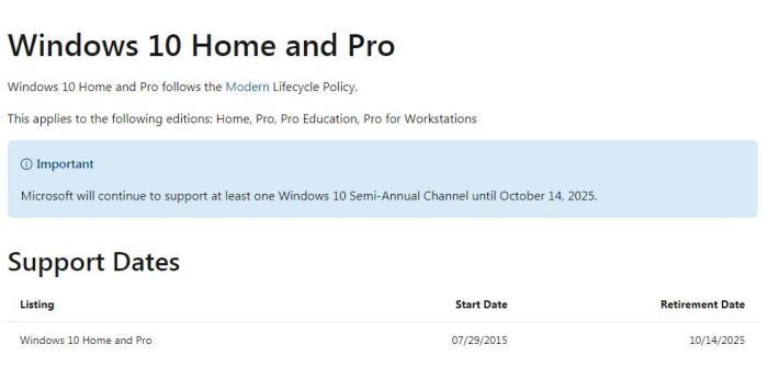 Windows10要“退休”了！微软宣布2025年终止支持