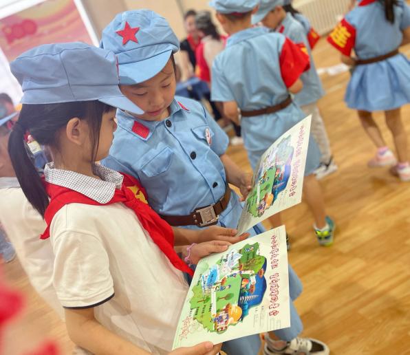 济南市辅仁学校小学段一年级组织红色乐考(图31)