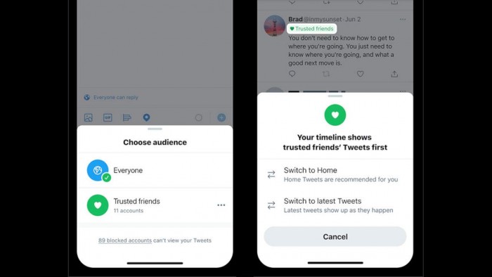 Twitter测试Trusted Friends功能 让用户选择能够看到推文的特定人员