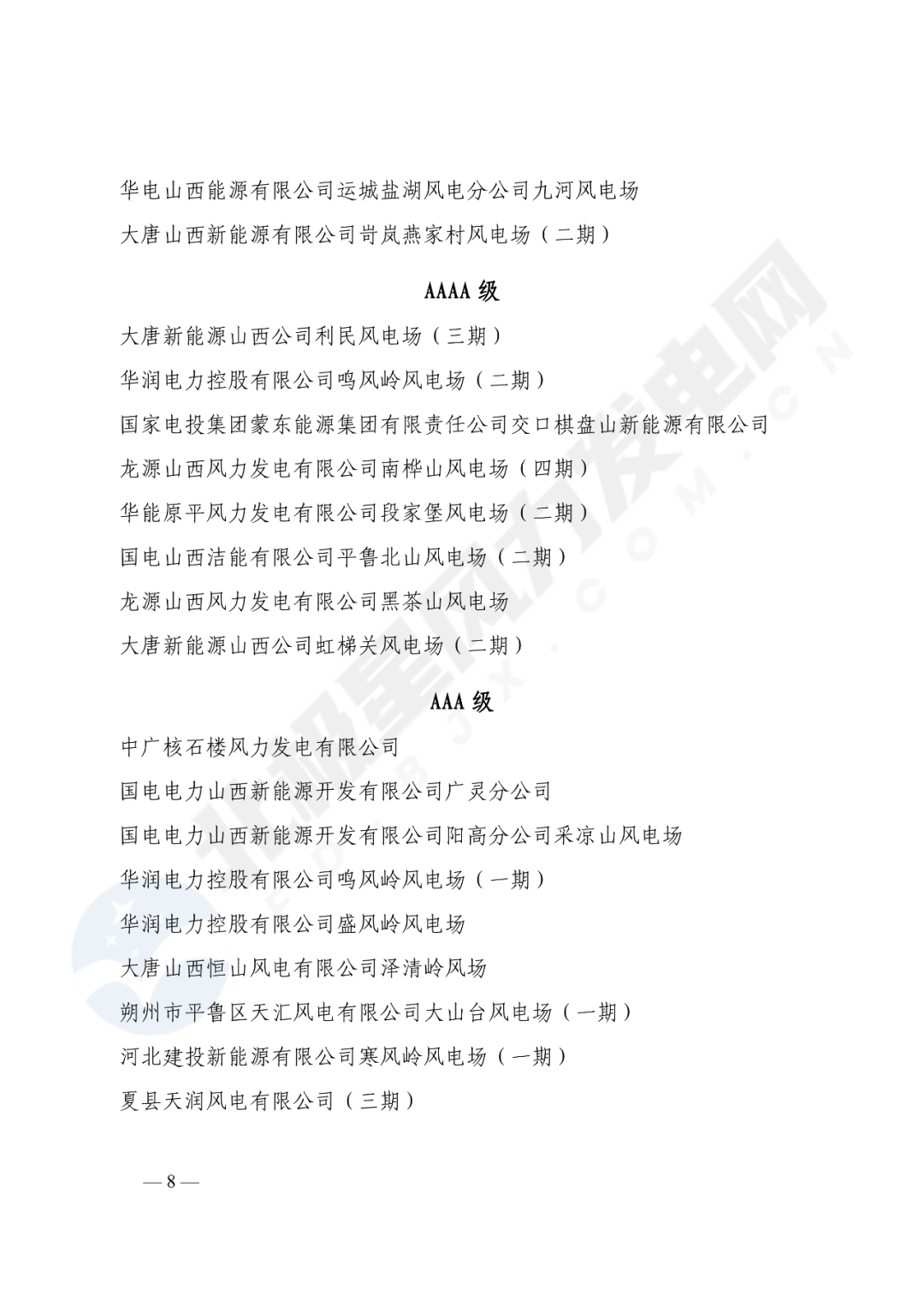 重磅！2020年度最优风电主机厂名单公布