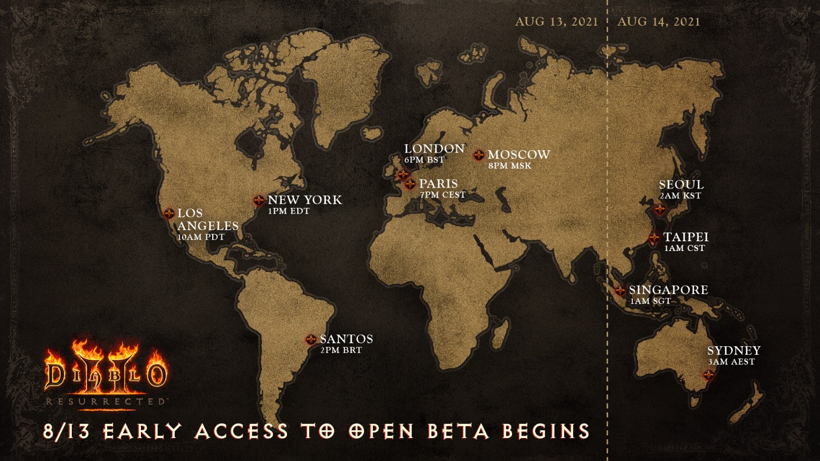《暗黑破坏神2：重制版》Beta测将于14日凌晨开始